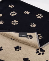 Cawö Badematten WE LOVE DOGS Paws 6247 - Farbe: schwarz/beige - 93 - 50x80 cm