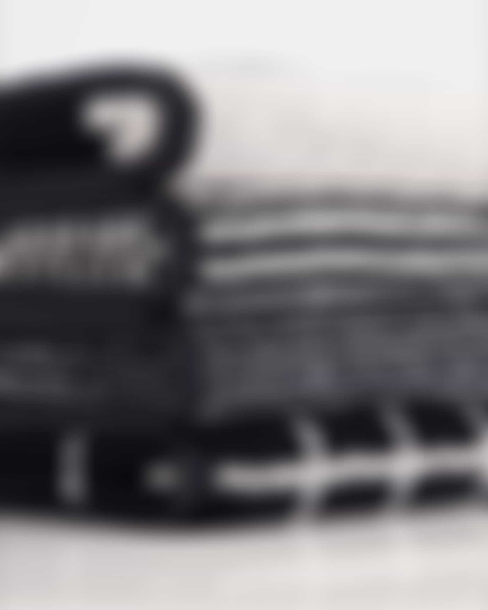Cawö Zoom Streifen 121 - Farbe: schwarz - 97 Waschhandschuh 16x22 cm