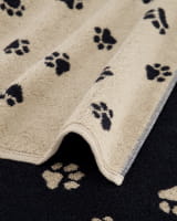 Cawö Handtücher We love Dogs Paws 6247 - Farbe: Schwarz-Beige - 93