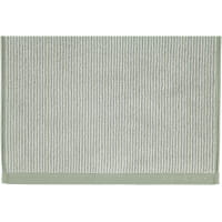 Marc o Polo Timeless Tone Stripe - Farbe: green/off white Handtuch 50x100 cm