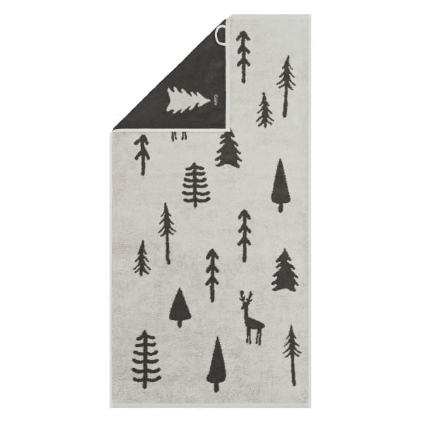 Cawö Handtücher WINTER EDITION Tannen 6273 - Farbe: platin/basalt - 70