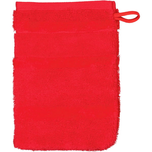 Cawö - Noblesse2 1002 - Farbe: rot - 203 - Waschhandschuh 16x22 cm