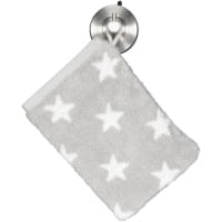 Cawö Handtücher NEW STARS Sterne klein 6261 - Farbe: platin/weiß - 76 - Duschtuch 70x140 cm