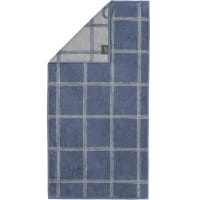 Cawö - Luxury Home Two-Tone Grafik 604 - Farbe: nachtblau - 10 Duschtuch 80x150 cm