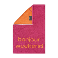 Cawö Gästetücher Postcard Towels Edition 100 - Farbe: bonjour weekend - 05 - 30x50 cm