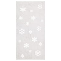 Cawö Handtücher WINTER EDITION Schneekristalle 6270 - Farbe: platin/weiß - 76
