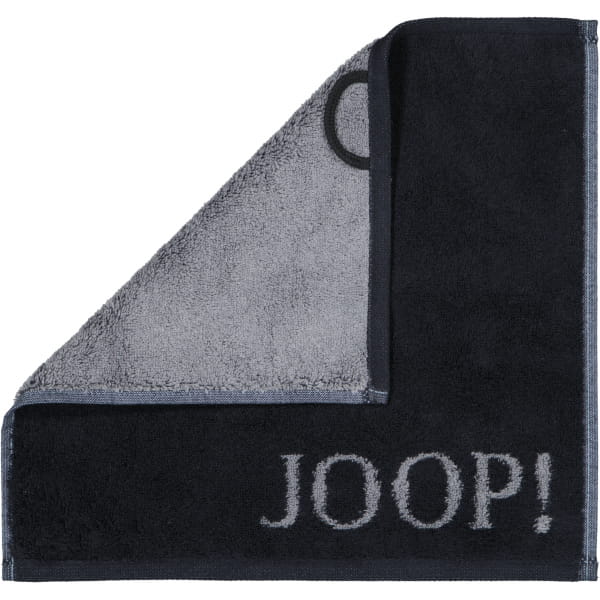 JOOP! Classic - Doubleface 1600 - Farbe: Schwarz - 90 - Seiflappen 30x30 cm