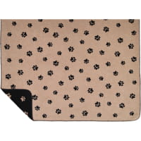 Cawö Wohndecken WE LOVE DOGS 62470 - Farbe: schwarz/beige - 93 - 150x200 cm