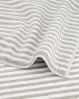 Cawö Badematten Two-Tone Stripes 480 - Farbe: platin - 76 - 50x80 cm