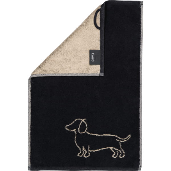 Cawö Handtücher We love Dogs Companion 6248 - Farbe: Schwarz-Beige - 93 - G günstig online kaufen