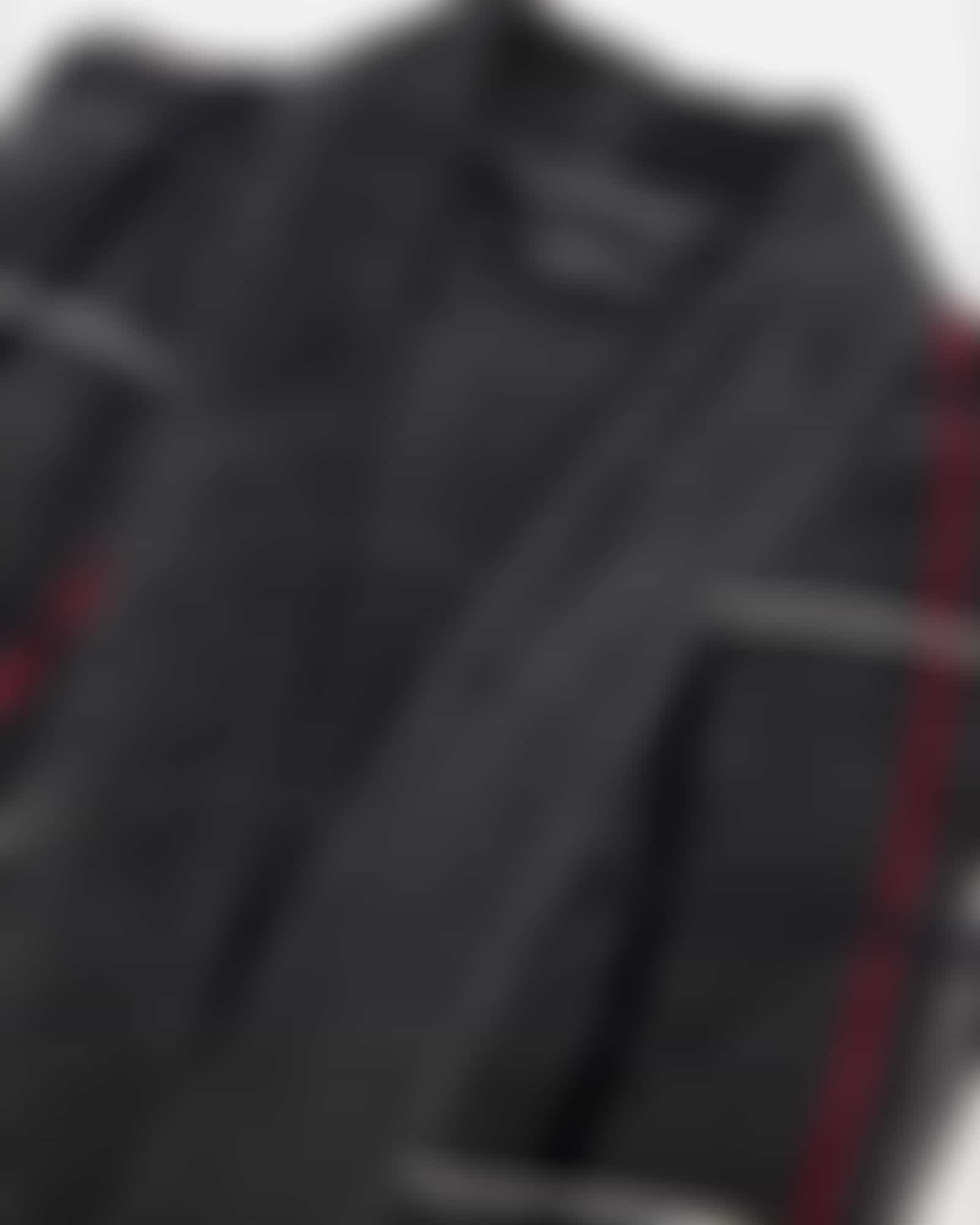 Cawö Herren Bademantel Kimono 4853 - Farbe: anthrazit-rot - 79 Detailbild 1