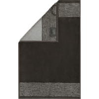 Cawö Handtücher Luxury Home Two-Tone 590 - Farbe: basalt - 73 - Seiflappen 30x30 cm