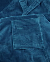 Vossen Bademäntel unisex Kurzmantel mit Kapuze Texas - Farbe: lagoon - 5890 - XL