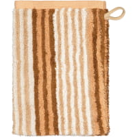 Cawö Handtücher Delight Streifen 6218 - Farbe: caramel - 33 - Waschhandschuh 16x22 cm