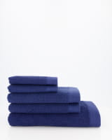 Rhomtuft - Handtücher Baronesse - Farbe: kobalt - 84 - Seiflappen 30x30 cm