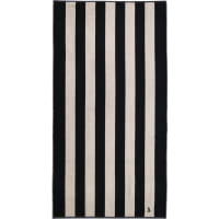 Möve Handtücher Superwuschel Blockstreifen - Farbe: black/cashmere - 082