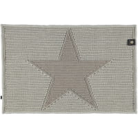 Rhomtuft - Badteppich STAR 216 - Farbe: weiß/stone - 1340 - 70x120 cm