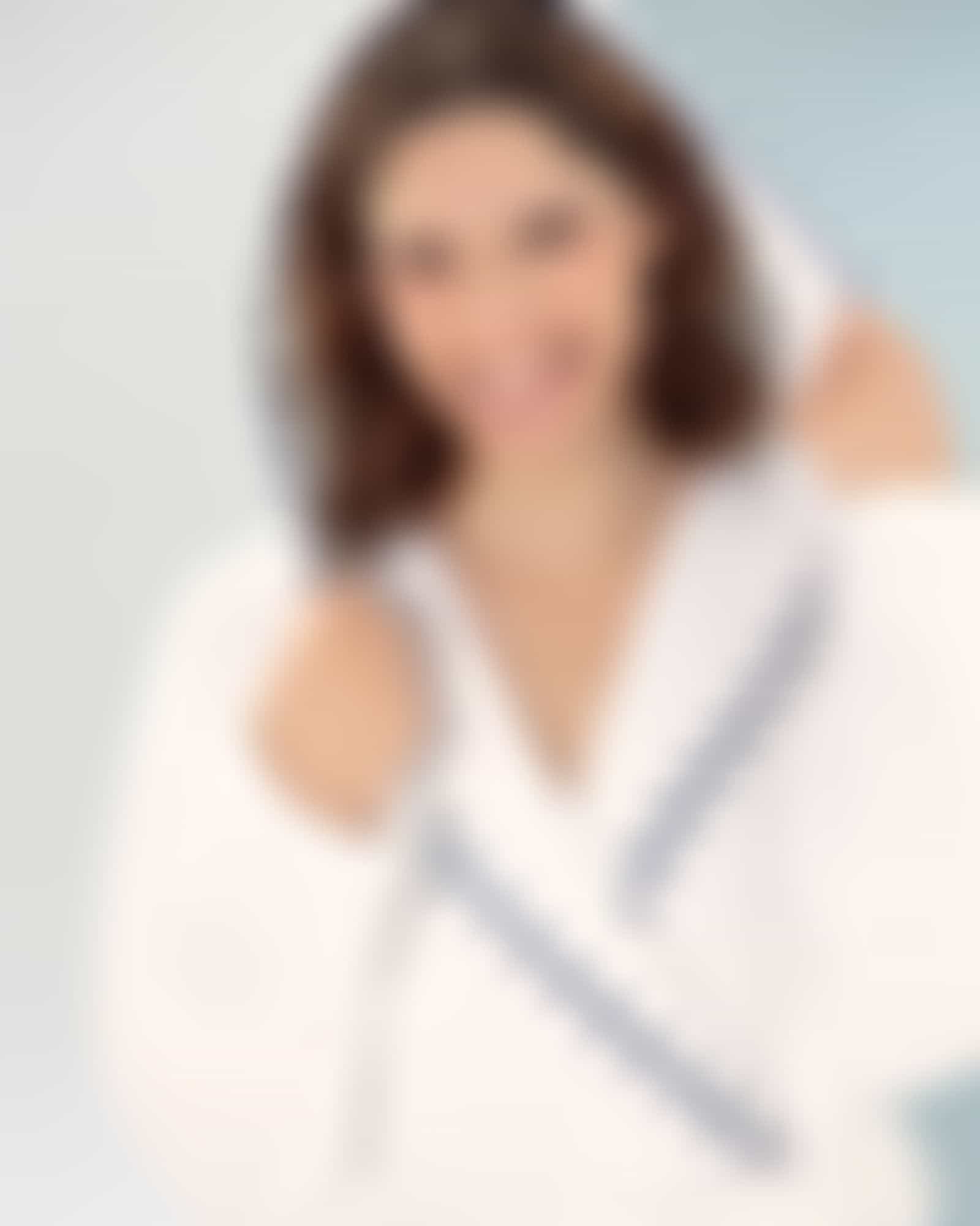 Cawö Home Bademäntel Damen Kapuze Breton 848 - Farbe: weiß - 600 Detailbild 1