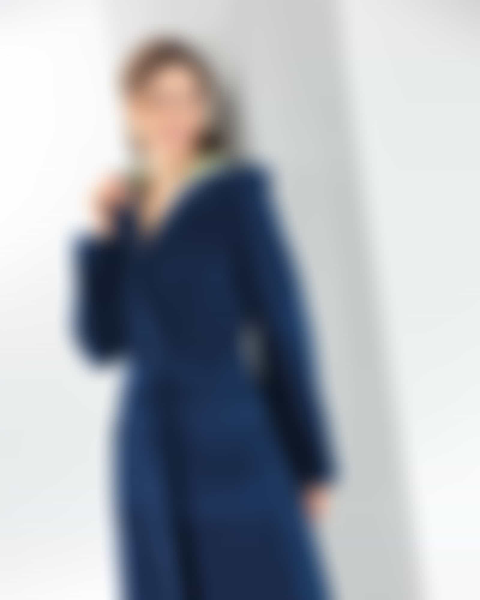 Cawö Home Bademäntel Damen Kapuze Kapuze 845 - Farbe: blau-grün - 14 - S Detailbild 2