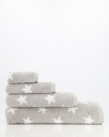 Cawö Handtücher NEW STARS Sterne klein 6261 - Farbe: platin/weiß - 76 - Duschtuch 70x140 cm
