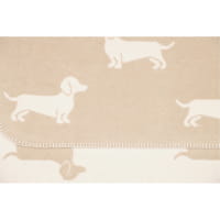 Cawö Wohndecken WE LOVE DOGS 62460 - Farbe: natur/beige - 33 - 150x200 cm