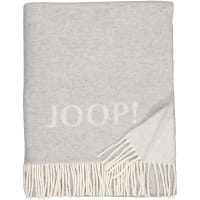 JOOP! Wohndecke Fine-Doubleface - Größe: 130x180 cm - Farbe: Silber-Natur