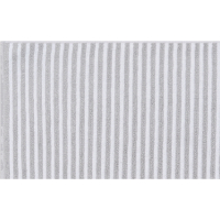 Cawö Badematten Two-Tone Stripes 480 - Farbe: platin - 76 - 50x80 cm