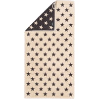 Cawö Handtücher NEW STARS Sterne klein 6261 - Farbe: beige/basalt - 37 - Duschtuch 70x140 cm