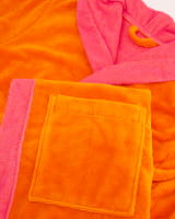 Vossen Bademäntel unisex Kapuze Poppy - Farbe: electric orange/prim rose - 0033