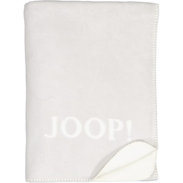 JOOP! Wohndecke Uni-Doubleface - Größe: 150x200 cm - Farbe: Rauch-Ecru günstig online kaufen