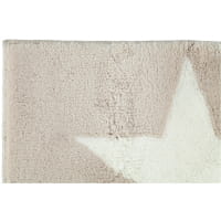 Rhomtuft - Badteppich STAR 216 - Farbe: stone/weiß - 1335 - 60x60 cm
