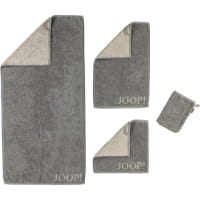 JOOP! Classic - Doubleface 1600 - Farbe: Graphit - 70 - Gästetuch 30x50 cm