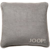 JOOP! Kissenhülle Melange-Doubleface - Größe: 50x50 cm - Farbe: Silber-Natur