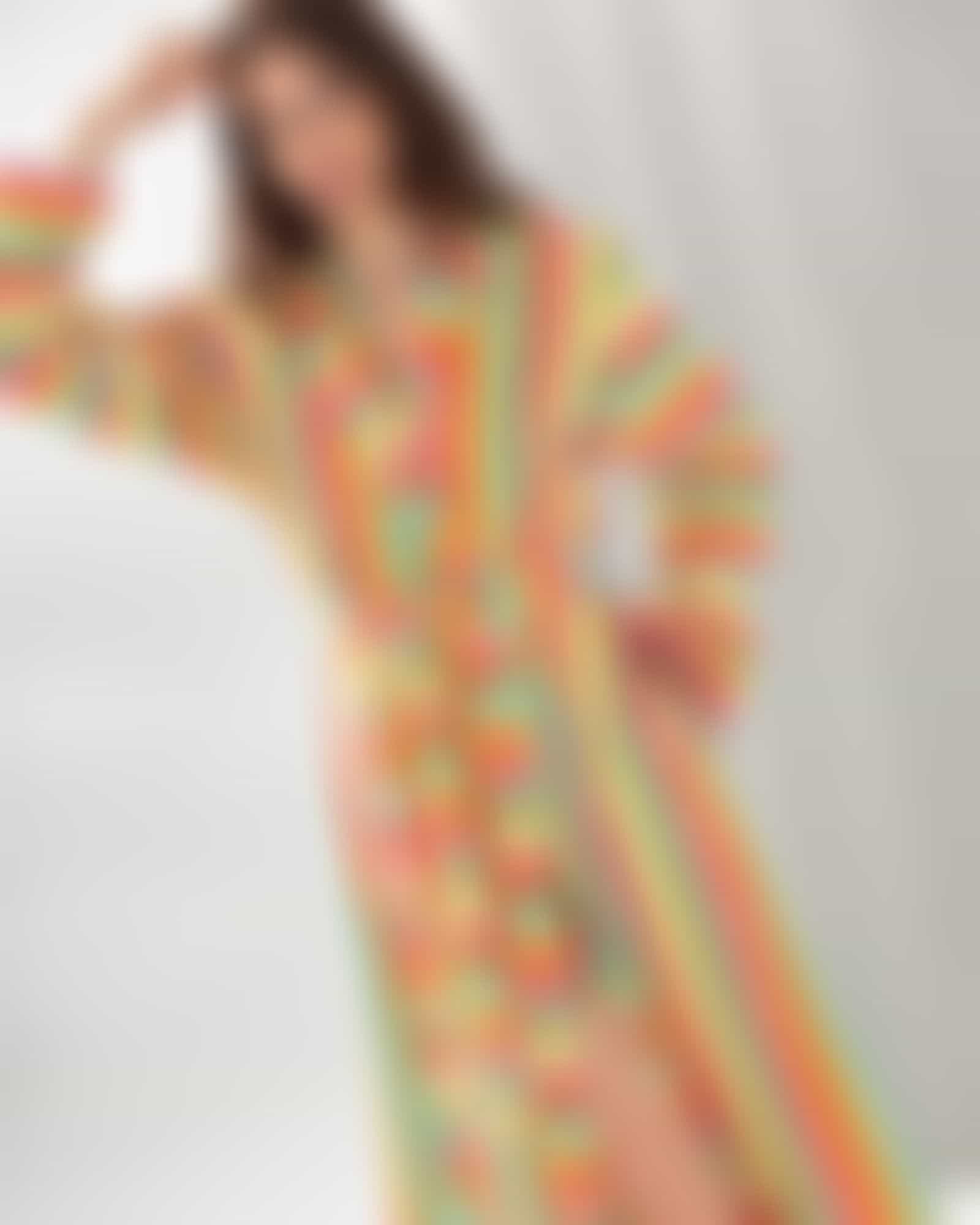 Cawö - Damen Bademantel Life Style - Kapuze 7081 - Farbe: multicolor - 25