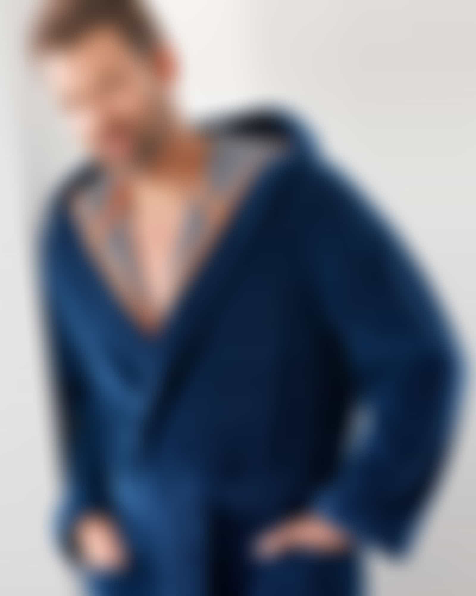 Cawö Home Herren Bademantel Kapuze 831 - Farbe: navy - 13 - M Detailbild 2