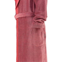 Cawö - Damen Bademantel Two-Tone Kapuze 6425 - Farbe: rot - 27
