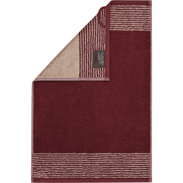 Cawö Handtücher Luxury Home Two-Tone 590 - Farbe: bordeaux - 23 - Gästetuch günstig online kaufen