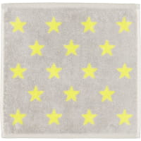 Cawö Handtücher NEW STARS Sterne klein 6261 - Farbe: platin/lime - 75 - Duschtuch 70x140 cm