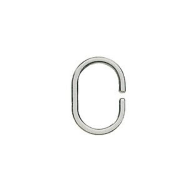 Meusch Duschvorhang - Ringe - 12 Stück - Farbe: Glasklar - 001 (2068 000)