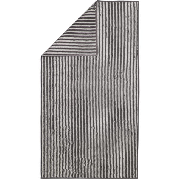 Cawö Handtücher Two-Tone Stripes 480 - Farbe: basalt - 73 - Duschtuch 80x15 günstig online kaufen