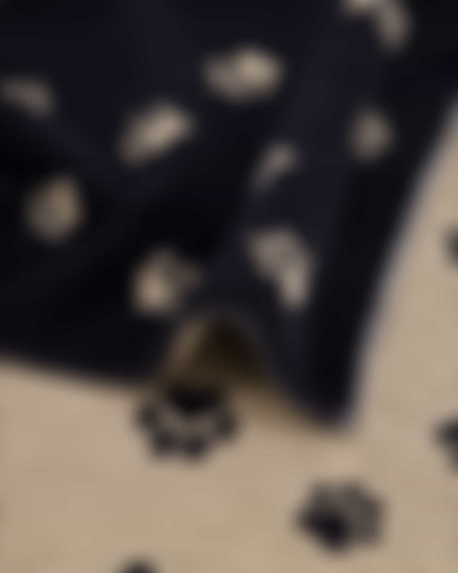Cawö Badematten WE LOVE DOGS Paws 6247 - Farbe: schwarz/beige - 93 - 50x80 cm