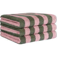 Cawö Handtücher Bold Streifen 6277 - Farbe: oliv/rosa - 42