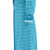 Esprit Damen Bademantel Striped Hoody Kapuze - Farbe: turquoise - 002