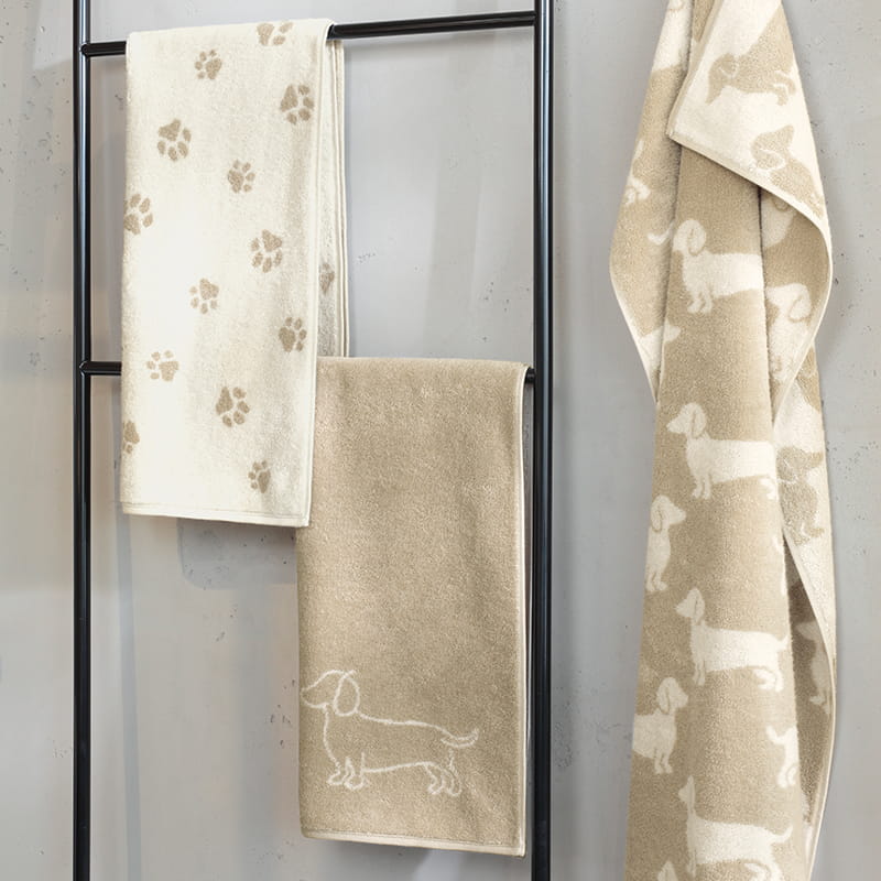 Cawö Handtücher WE LOVE DOGS beige