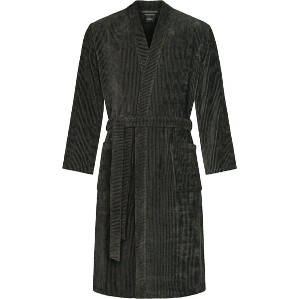 Cawö Bademäntel Herren Kimono Cord-Optik 6540 - Farbe: basalt - 740
