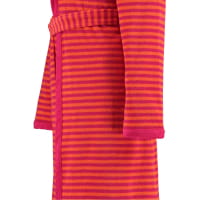 Esprit Damen Bademantel Striped Hoody Kapuze - Farbe: raspberry - 001 - XL