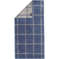 Cawö - Luxury Home Two-Tone Grafik 604 - Farbe: nachtblau - 10 - Duschtuch 80x150 cm
