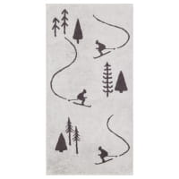 Cawö Handtücher WINTER EDITION Skifahrer 6272 - Farbe: platin/basalt - 70