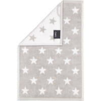Cawö Handtücher NEW STARS Sterne klein 6261 - Farbe: platin/weiß - 76 - Duschtuch 70x140 cm