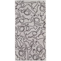 Cawö Handtücher CUTE CATS EDITION Cats 6264 - Farbe: platin/basalt - 70 - Handtuch 50x100 cm